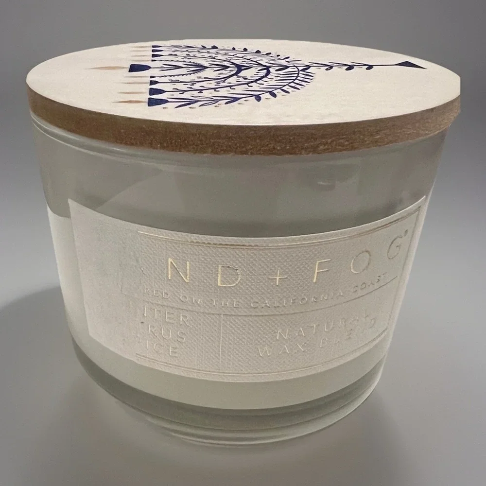Sand + Fog Candle NEW double‎ Wick winter citrus spice